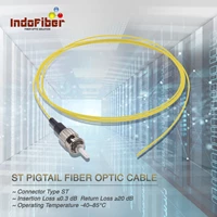 INDOFIBER Pigtail ST Simplex Singlemode 9/125um Kabel fiber optik