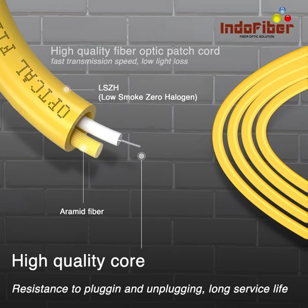 INDOFIBER patchcord fiber optic FC-FC Singlemode 9/125um