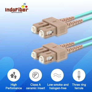 INDOFIBER patchcord fiber optic SC-SC multimode OM3 50/125um