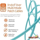 INDOFIBER patchcord fiber optic SC-FC multimode OM3 50/125um 2