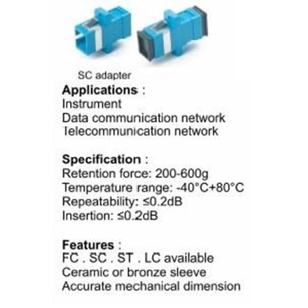 SC Adapter Coupler simplex