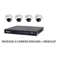 Package Vivotek 4 IP Camera FD8169A+ND8322P 