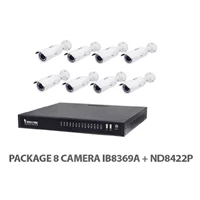 Package Vivotek 8 IP Camera IB8369A+ND8422P